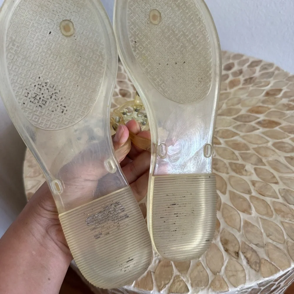 Tory Burch Mini Miller Thong Jelly Sandals Flip Flops size 7